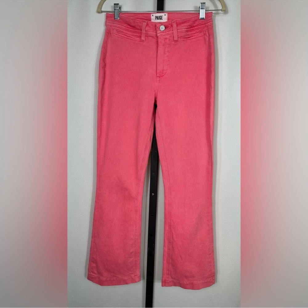 PAIGE Colette Cropped Flared Trousers